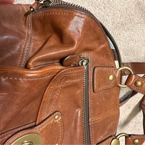 Coach Legacy Luci Dome Satchel Brown Leather Women's‎ Handbag Medium - Picture 13 of 16